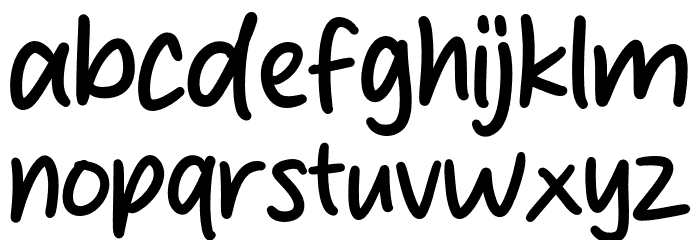 Hey Childs Font LOWERCASE