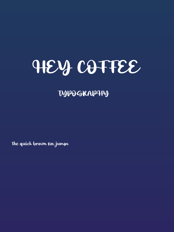 Hey Coffee Poster