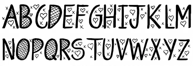 Hey Cutie Fuentes MAYÚSCULAS