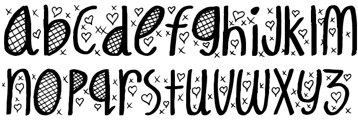 Hey Cutie Font LOWERCASE