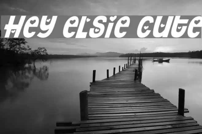 Hey Elsie Cute Font examples
