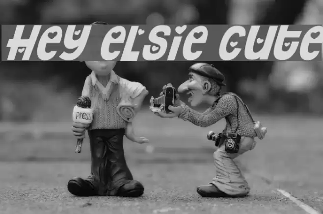 Hey Elsie Cute Font examples