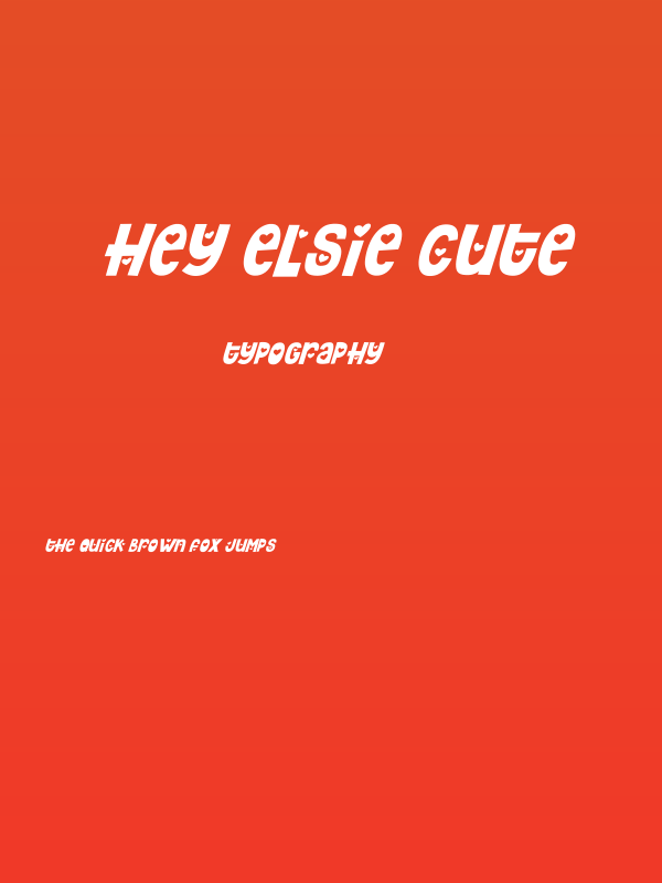 Hey Elsie Cute Poster
