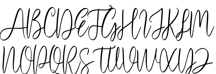 Hey Enchanting Font UPPERCASE