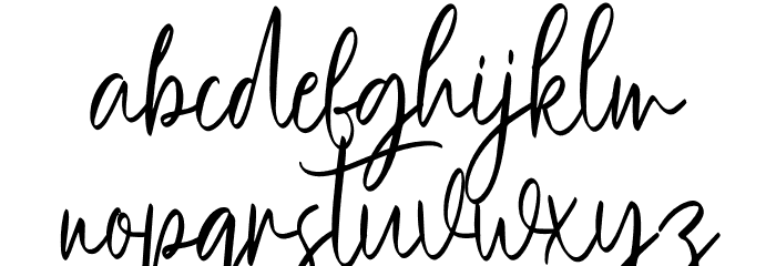Hey Enchanting Font LOWERCASE