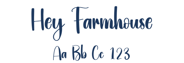 Hey Farmhouse Font Preview