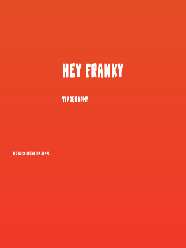 Hey Franky Poster
