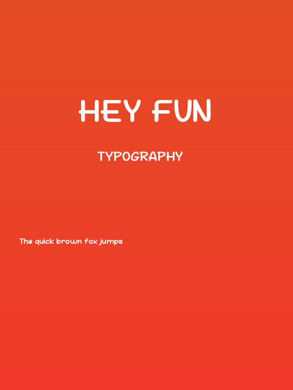 Hey Fun Poster