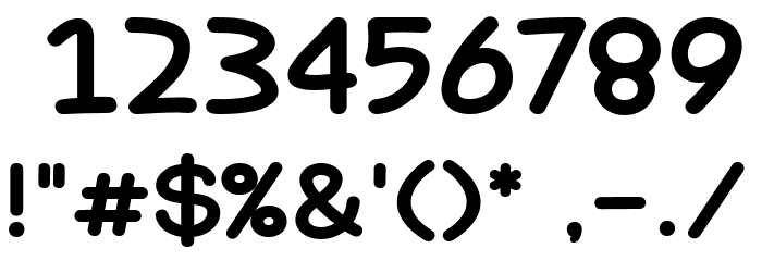 Hey Fun Font Alte caractere