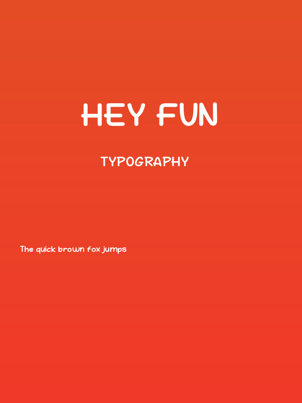Hey Fun Poster