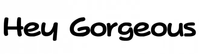 Hey Gorgeous  font caratteri gratis