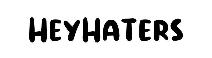 Hey Haters  font caratteri gratis