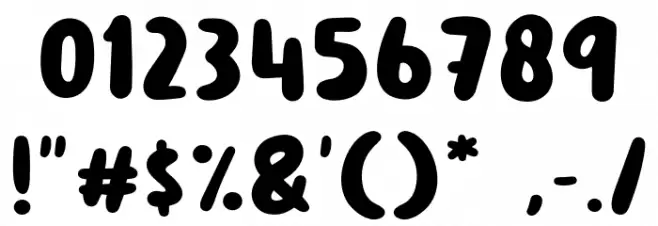 Hey Haters Font OTHER CHARS