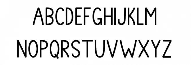 Hey Hey フォント 大文字