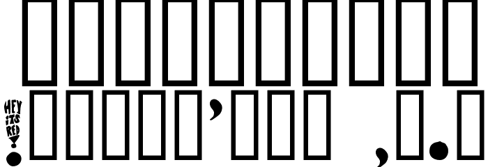 Hey Its Red Font OTHER CHARS