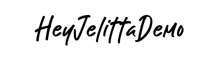 Hey Jelitta Demo Font