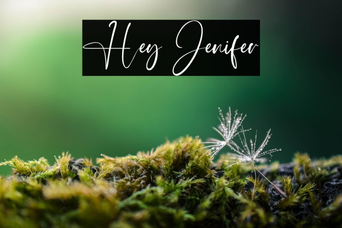 Hey Jenifer Example 1