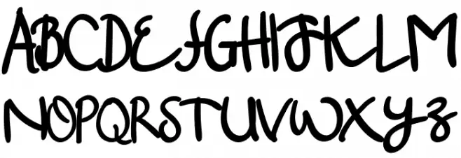 Hey Kinsey Schriftart Groß