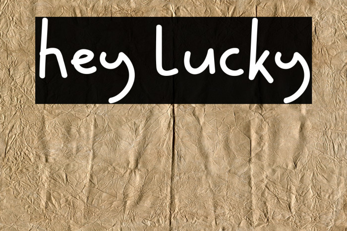 Hey Lucky Font examples