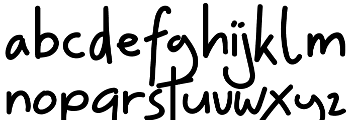 Hey Lucky Font LOWERCASE
