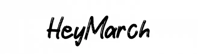 Hey March  フリーフォントのダウンロード