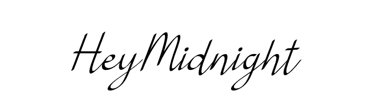 Hey Midnight Font - FFonts.net