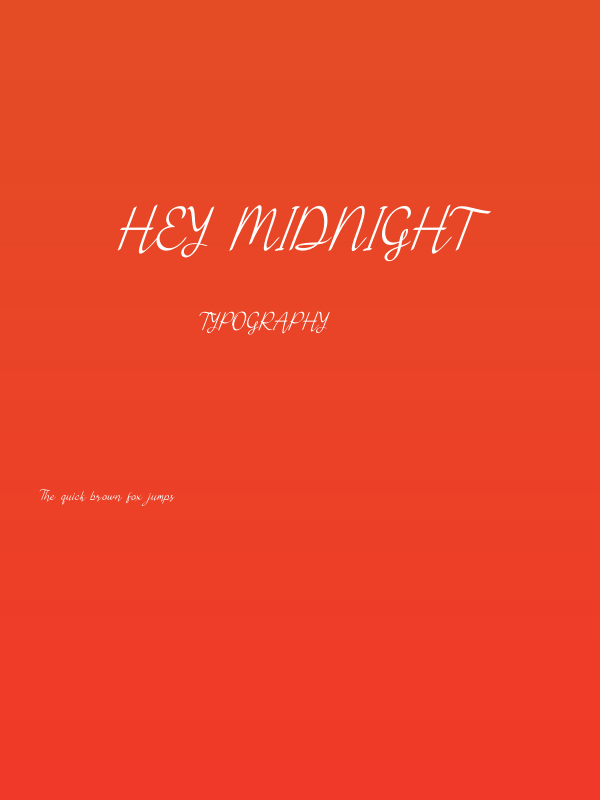 Hey Midnight Poster
