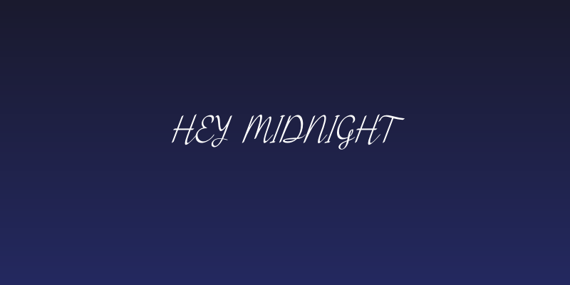 Hey Midnight Social Header