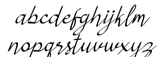 Hey Midnight Font LOWERCASE