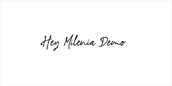 Hey Milenia Demo Logo