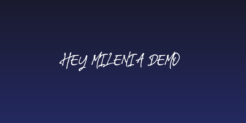 Hey Milenia Demo Social Header