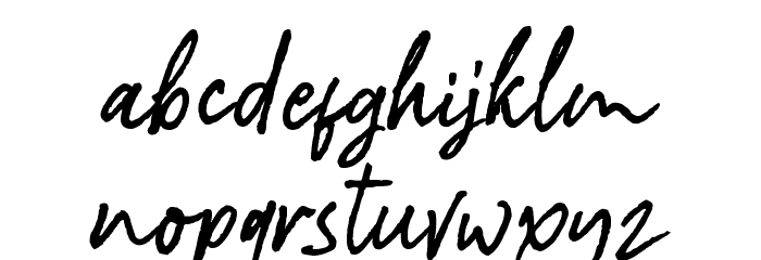 Hey Milenia Demo Font LOWERCASE