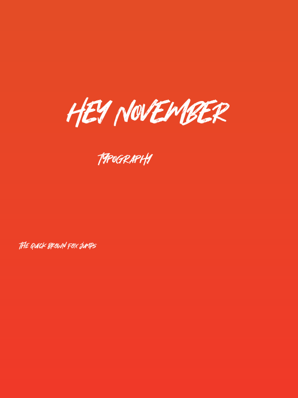 Hey November Poster