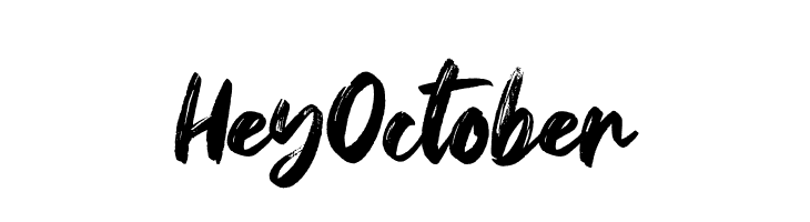 Hey October  免费字体下载
