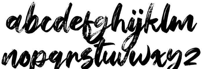 Hey October Font LOWERCASE