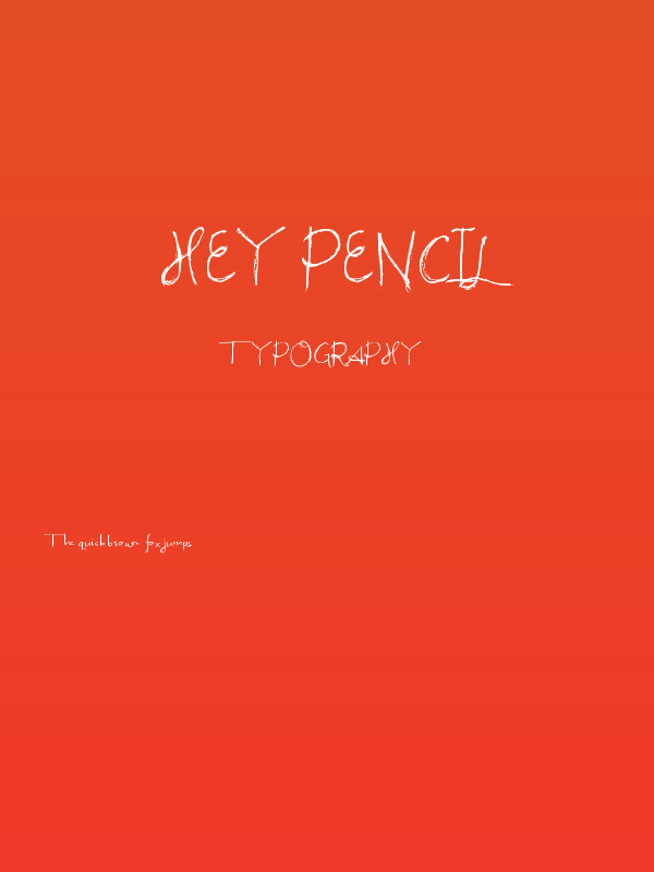 Hey Pencil Poster
