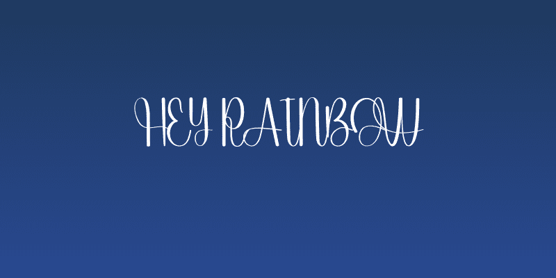 Hey Rainbow Social Header