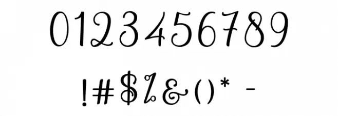 Hey Shanay Font OTHER CHARS