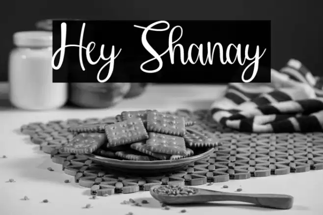 Hey Shanay Font examples