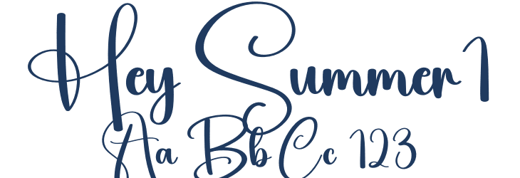 Hey Summer1 Font Preview