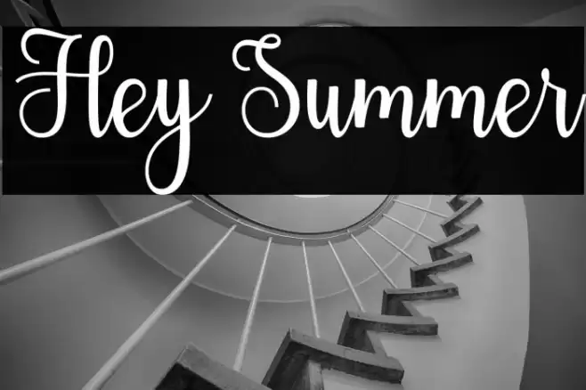 Hey Summer Font examples
