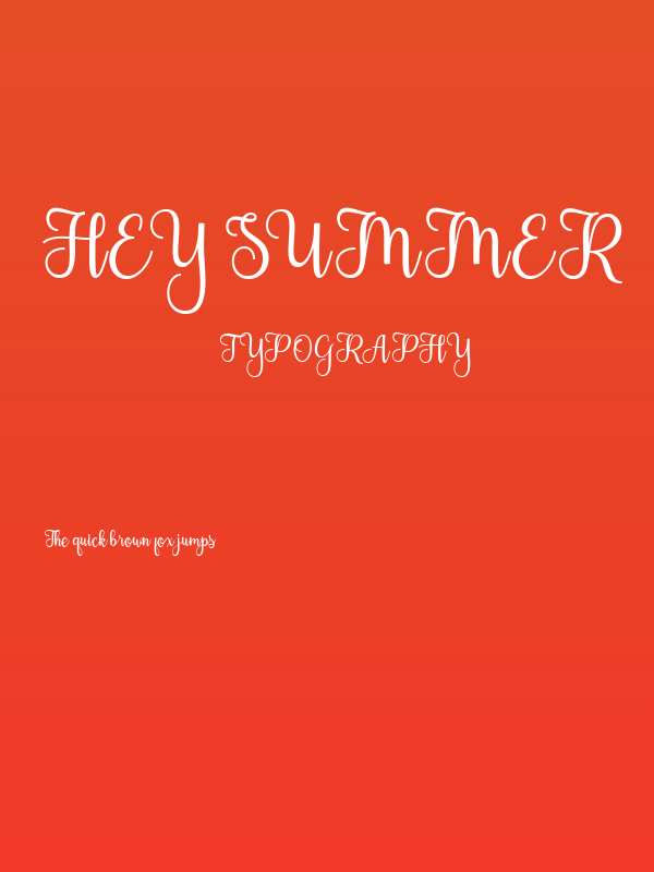 Hey Summer Poster