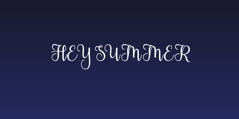 Hey Summer Social Header