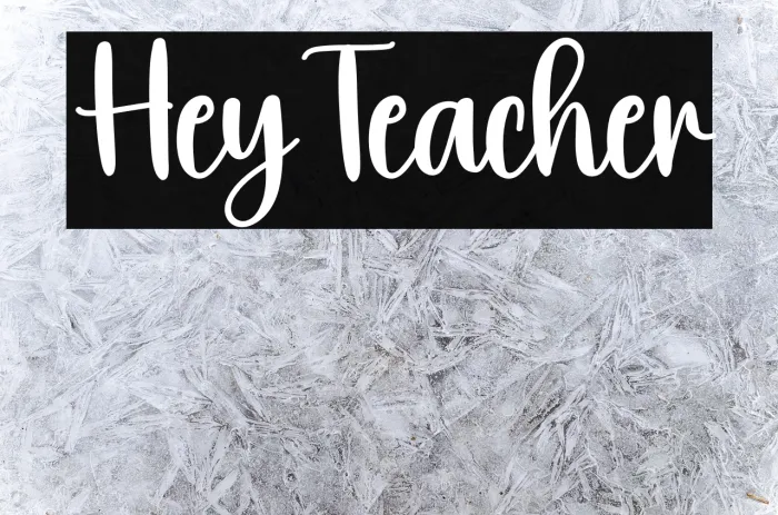 Hey Teacher Example 3