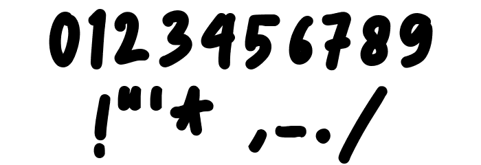 Hey Tiny DEMO Bold Font OTHER CHARS