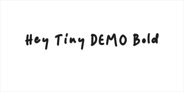 Hey Tiny DEMO Bold Logo