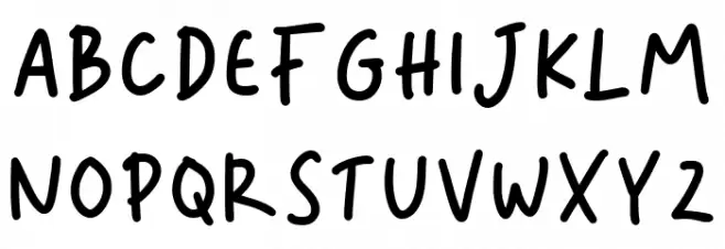 Hey Tiny DEMO Regular Шрифта ВЕРХНИЙ