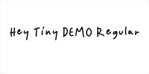 Hey Tiny DEMO Regular Logo
