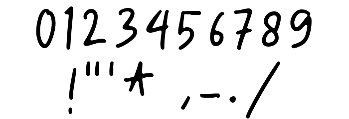 Hey Tiny DEMO Thin Font OTHER CHARS