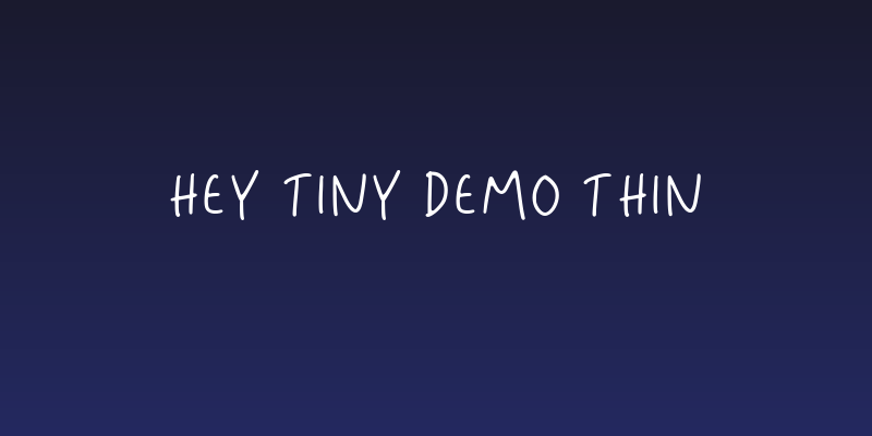 Hey Tiny DEMO Thin Social Header